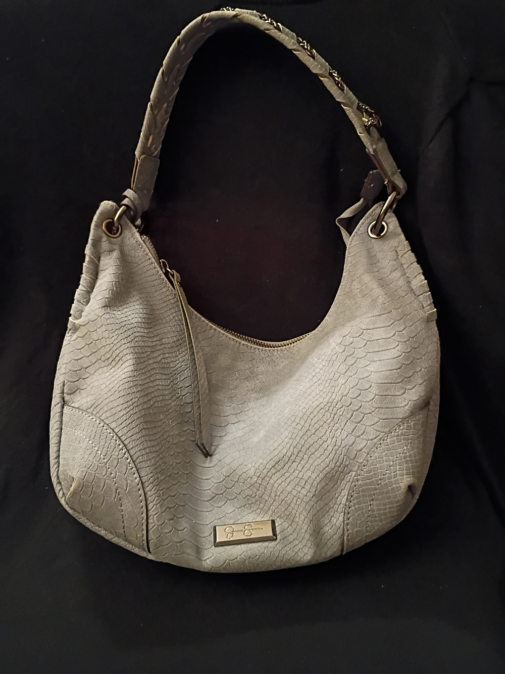 *NWOT* Jessica Simpson Gray Textured Hobo Bag